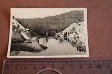 altes Foto - Gruppe Soldaten begutachten zerst&ouml;rte Br&uuml;cke - Ort ??
