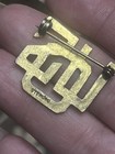 World War II Sterling Uso Pin Back Army ￼ Uniform Insignia Military — photo 2