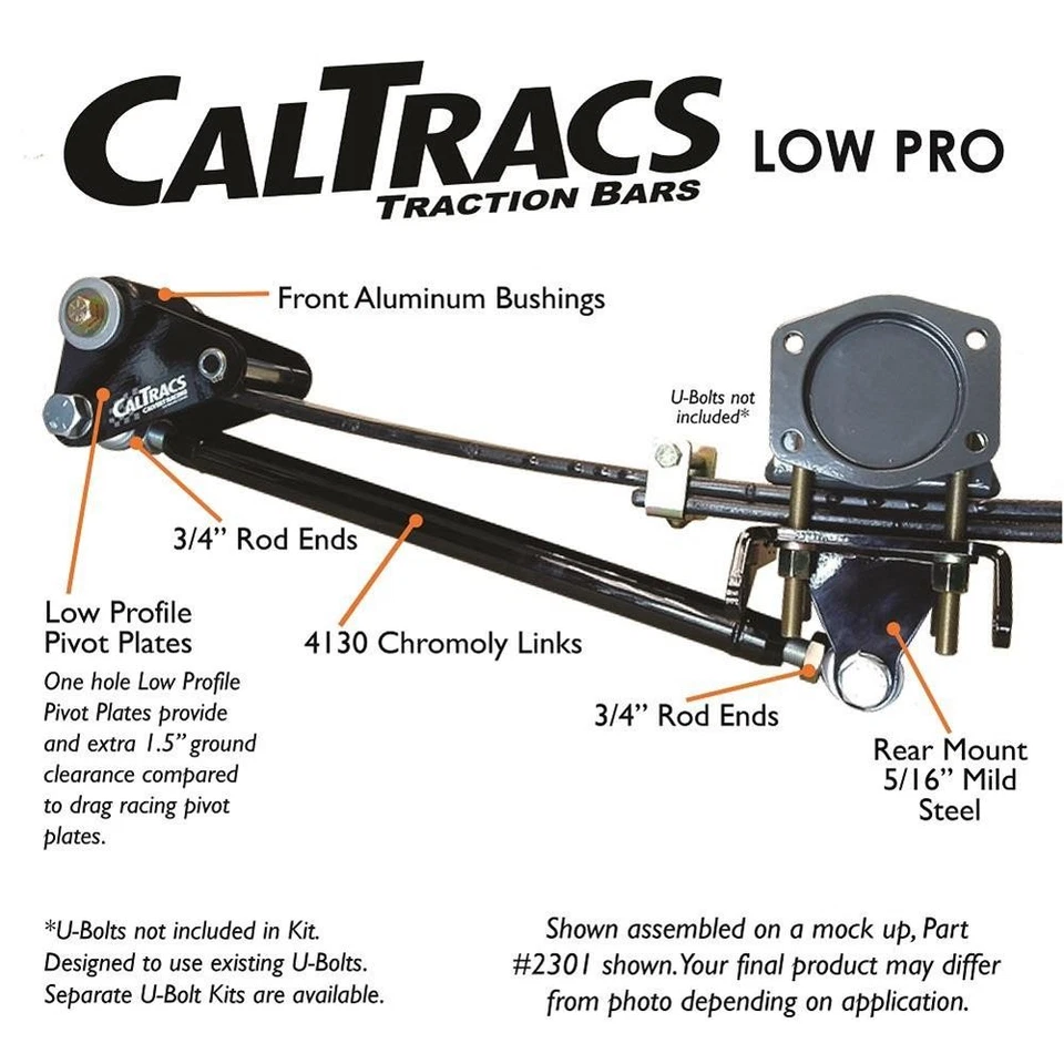 Calvert Racing 6601 CalTracs 70-77 Fits Ford Maverick Traction Bars - Изображение 2 из 4
