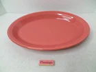 Homer Laughlin Fiesta Large Oval Serving Platter/Plate 13 5/8"x 9 1/2" Flamingo