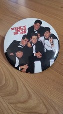 New Vtg 1989 New Kids on the Block Jumbo 6" Buttons Pins Big Step Productions .