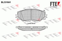 FTE Bremsbelagsatz, Scheibenbremse Vorderachse U.A. FüR Lancia, Lexus, Subaru