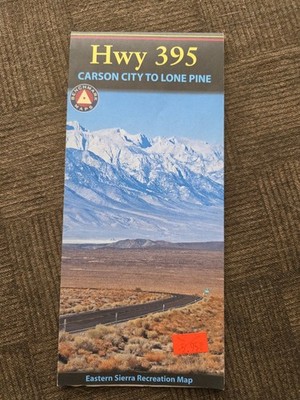 HWY 395 CARSON CITY TO LONE PINE - from Benchmark Maps - Folded Map Circa  2009
