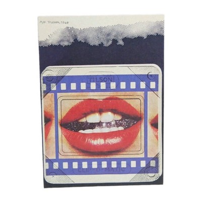 VTG Pop Art Postcard Joe Tilson Clip-o-matic Lips Lippe (1968) - French - 4 X 6''