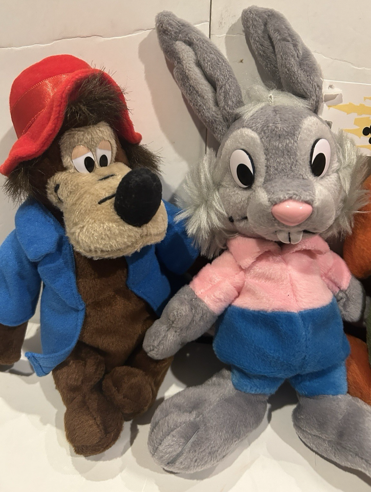 RARE! 4-Disney Splash Mountain Bean Bag Plush Brer Fox Rabbit Bear ...