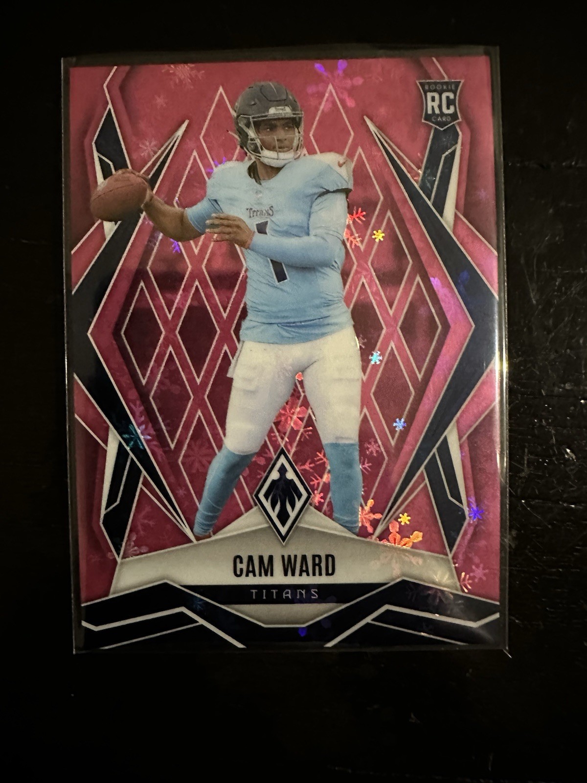 2025 Panini Phoenix - Rookies Cam Ward #194 Pink Winter Ice /299