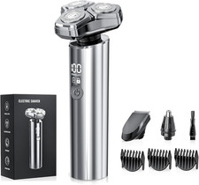 Electric Razor for Men  10,000Rpm High-Speed Motor, IPX8 Waterproof, USB Fast Cha