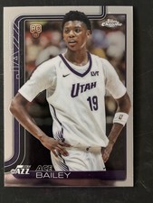 2025-26 Topps Chrome Ace Bailey RC #255 Utah Jazz Rookie