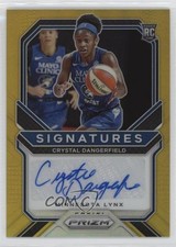 2021 Panini Prizm WNBA Signatures Gold 9/10 Crystal Dangerfield Auto 0q5k
