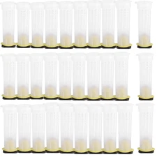 30pcs Queen Bee Roller Cages -Plastic Beekeeping Rearing Cup Kit Queen bee Ro...
