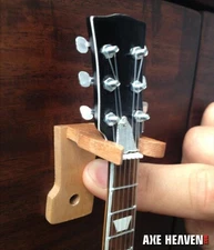 Axe Heaven Guitar Wall Hangers Naturel Wood Mini Guitar Replica 2 Pack AH-WALL-H