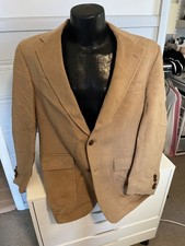 42R 100 Camel Hair Blazer Tan Sport Coat