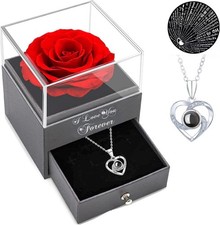 Gifts for Women Christmas Stocking Stuffers - Red Rose with I Love You... 
