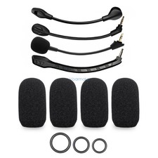 4 Mic Foam Cover 12 O-Ring for HyperX Cloud II/Alpha/Alpha S/Mix/Core/Cloud Chat
