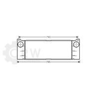 AVA Quality Cooling LadeluftküHler LuftgeküHlt Aluminium FüR Mercedes-Benz Viano