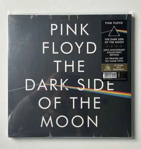 Pink Floyd the Dark Side of the Moon 50th Anniversary Vinyl LP Clear Vinyl