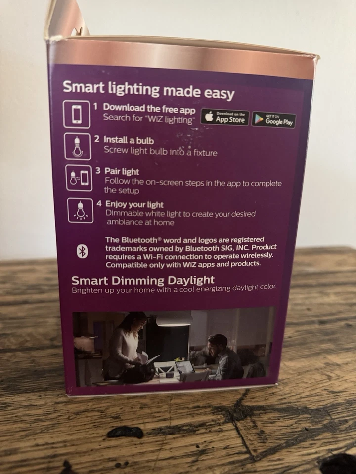 Philips Easy Control LED 65 Watt Equiv Dimmable Smart Wi-Fi Bulb *Box Damage - Image 4 of 4
