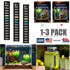 1/3x Aquarium Thermometer Strips,Fish Tank Thermometer Adhesive Sticker, Brewing
