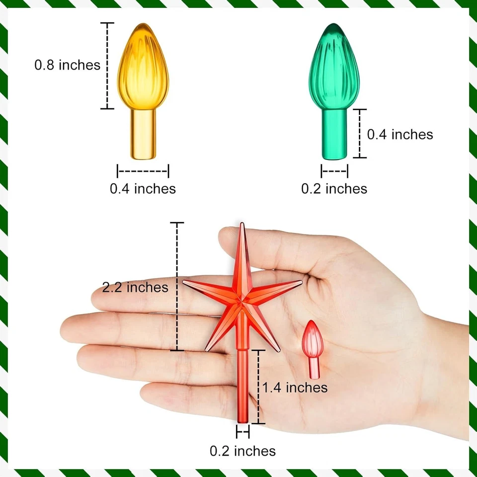 Replacement Lights Bulbs for Ceramic Christmas Tree National Artcraft Ornamen... - Image 4 of 4