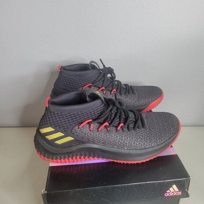 Adidas Dame 4 Shoes w/ Box   Black Scarlet Gold   CQ1422   Mens 10.5 Worn Once