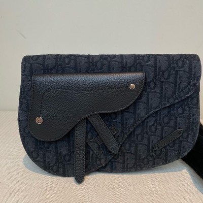 Dior Pre-Owned Authentic Saddle Bag Monogram Free Tracked Shipping
