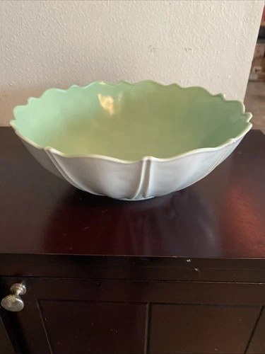 Anchor Hocking Oyster & Pearl Jadeite Colored Large Bowl