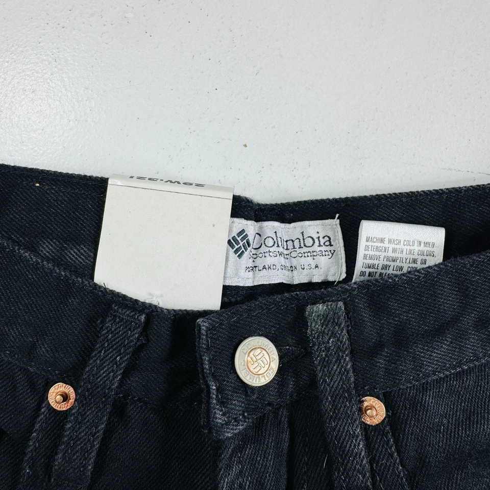 Columbia Vintage Jeans Black Straight Leg Mens Size 29x32 NOS New - Image 2 of 4