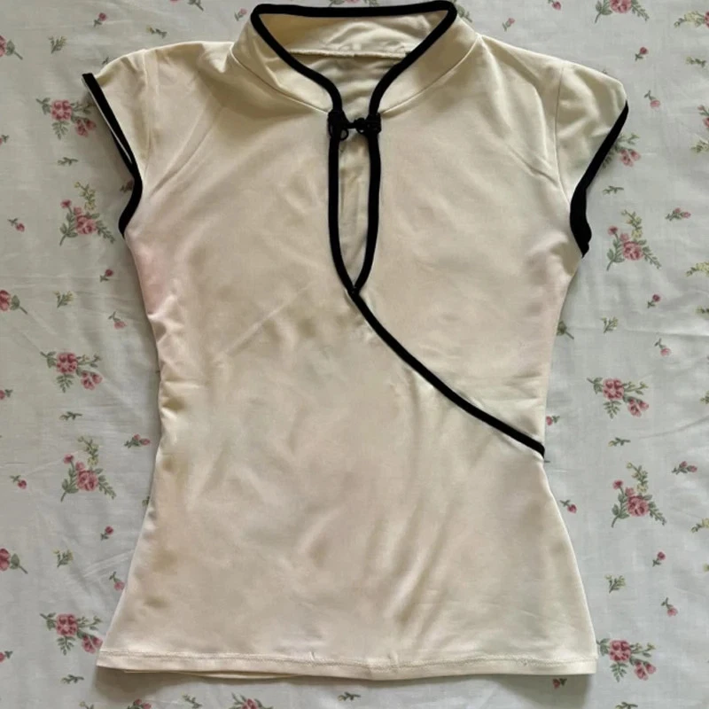 Women Coquette Fairycore Y2K Aesthetic Cami Top Print Halter Tank S-L