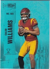 2022 Skybox Metal Universe Champions - Caleb Williams #023 Aqua Rookie