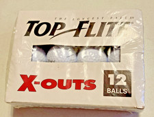 Top-Flite X-OUTS 12 White Golf Balls BRAND NEW