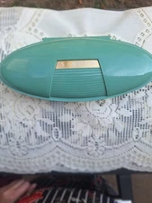 VINTAGE 1960's Singer Buttonholer With Green Case & Attachments