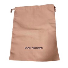 Stuart Weitzman Pink Drawstring Dust Bag Pouch Storage Travel Shoe 10  x13  