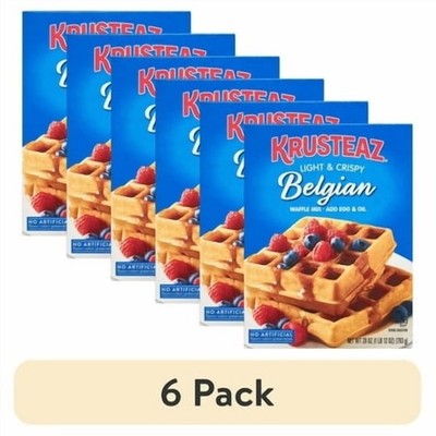 Light and Crispy Belgian Waffle Mix 28 oz Box Easy Prep Homemade Breakfast