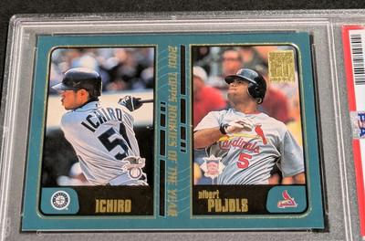2001 Topps Traded Ichiro Albert Pujols PSA 8 NM-MT T99 ROOKIE RC 