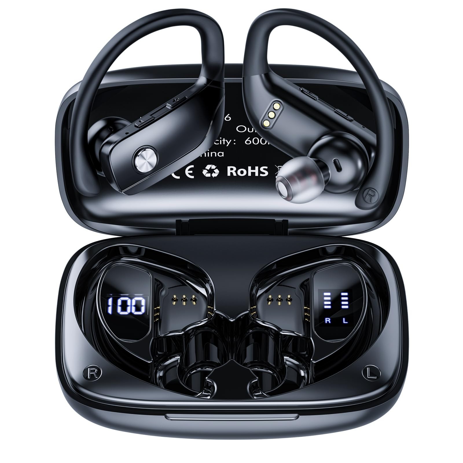 Wireless Bluetooth 5.1 Earbuds with Noise Cancelling & Waterproof Design-image