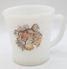 Vintage Milk Glass Coffee Mug Anchor Hocking Fire King Esso Tiger Exxon Promo