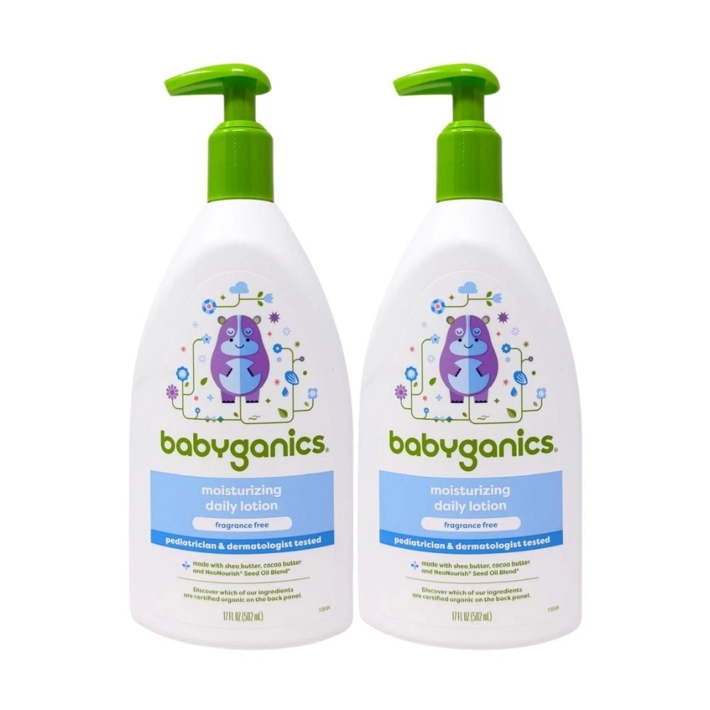 2 Pack - Babyganics Moisturizing Daily Lotion, Fragrance Free, 17oz
Opens in a new window or tab