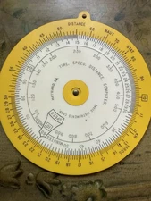 Vintage Davis Instruments T-S-D Computer – Nautical/Aviation Time Speed Distance