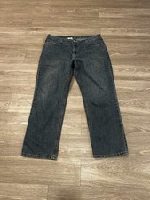 Vintage Carhartt Jeans Adult 38x32 Blue Denim Relaxed Fit Work Outdoor Mens