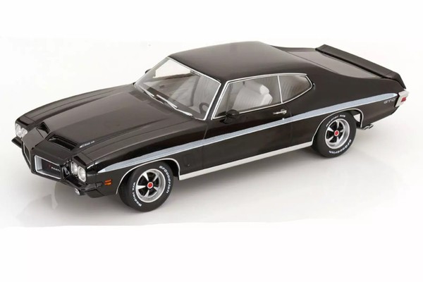 Pontiac Gto Lemans Ram Air Coupe Black 1972 1/18 Kk-Scale KKDC181351-image