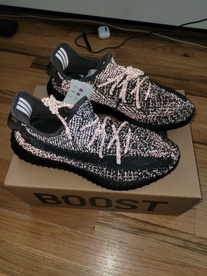 Size 9.5 - adidas Yeezy Boost 350 V2 Black Reflective