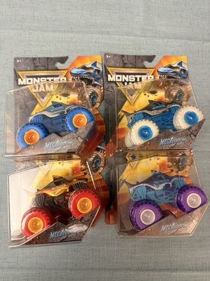 2026 Spin Master Monster Jam Megalodon Series 2 Complete Set Of 4 1/64 Trucks!