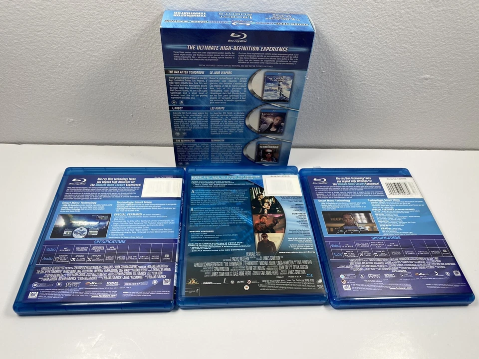Action Hero Blu-ray The Day After Tomorrow I, Robot The Terminator Bilingual - Image 2 of 4