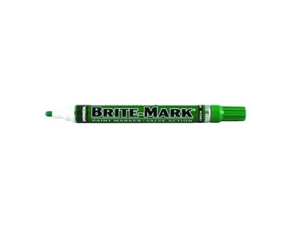 Dykem Brite-Mark #84007 Med. Felt Permanent Paint Marker, Green, 1 ea, Free Ship