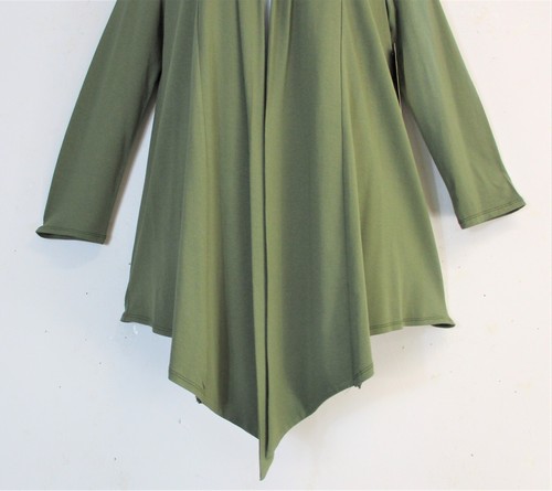 Saloos 95%Viscose 5% Elast 3/4 Sleeve Open Front Waterfall Cardigan 5Cols 12-22 - Picture 65 of 87