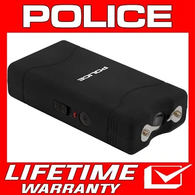 POLICE Stun Gun 800 380 BV Mini Rechargeable LED Flashlight Black