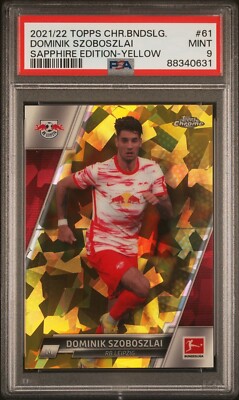 2021-22 Topps Chrome Bundesliga Sapphire Dominik Szoboszlai #61