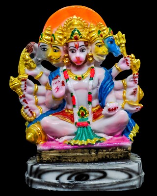 HANUMAN STATUE 7'' Hindu Monkey God HIGH QUALITY White Marble Stone