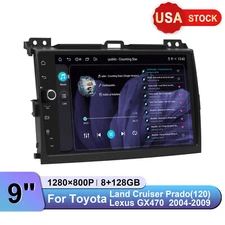 9inch JOYING Qualcomm Android 13 Radio 8+128G GPS Navi For Lexus GX470 2004-2009