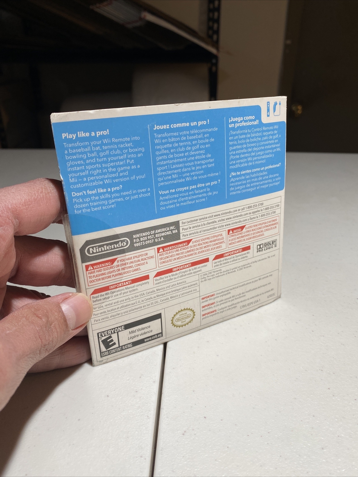 Wii Sports (Nintendo Wii 2006) Complete In Sleeve w/ Manual Tested Free